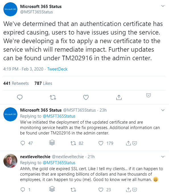 2020-02-04 17_11_40-(3) Microsoft 365 Status on Twitter_ _We've determined that an authentication ce.png